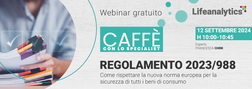 Caffè con lo Specialist - Regolamento 2023/988 