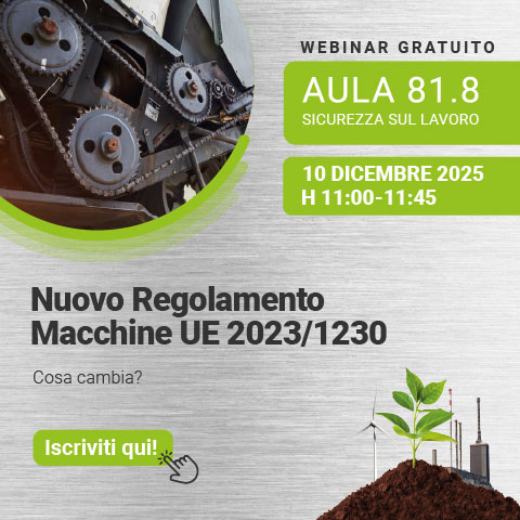 Immagine di un ingranaggio di un macchinario con catene e cingoli, simbolo del webinar gratuito EHS di Lifeanalytics sul nuovo regolamento macchine UE 2023/1230, previsto per il10 dicembre 2025