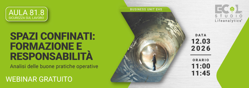 Immagine di una persona all'interno di un buco detto anche spazio confinato, simbolo del webinar gratuito EHS che tratta l'argomento