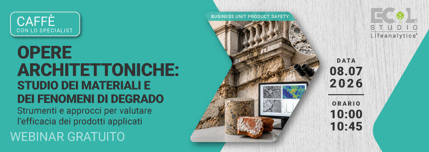 Immagine di edifici in pietra sullo sfondo e un monitor in primo piano che analizza porzioni di ma