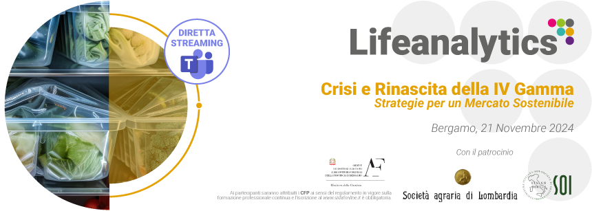 Immagine di contenitori alimentari che rappresenta l'evento Crisi e rinascita della IV gamma promosso dalla business unit Food di Lifeanalytics in versione streaming