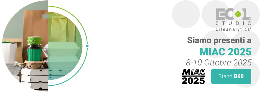 Packaging alimentari in carta che contengono, simbolo della fiera Miac 2025 in cui espone la business unit Product Safety e EHS di Lifeana