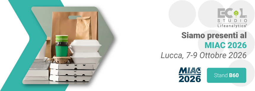 Immagine di una serie di packaging alimentari in carta e cartone come contenitori per pizza, per panini, bibite, sa