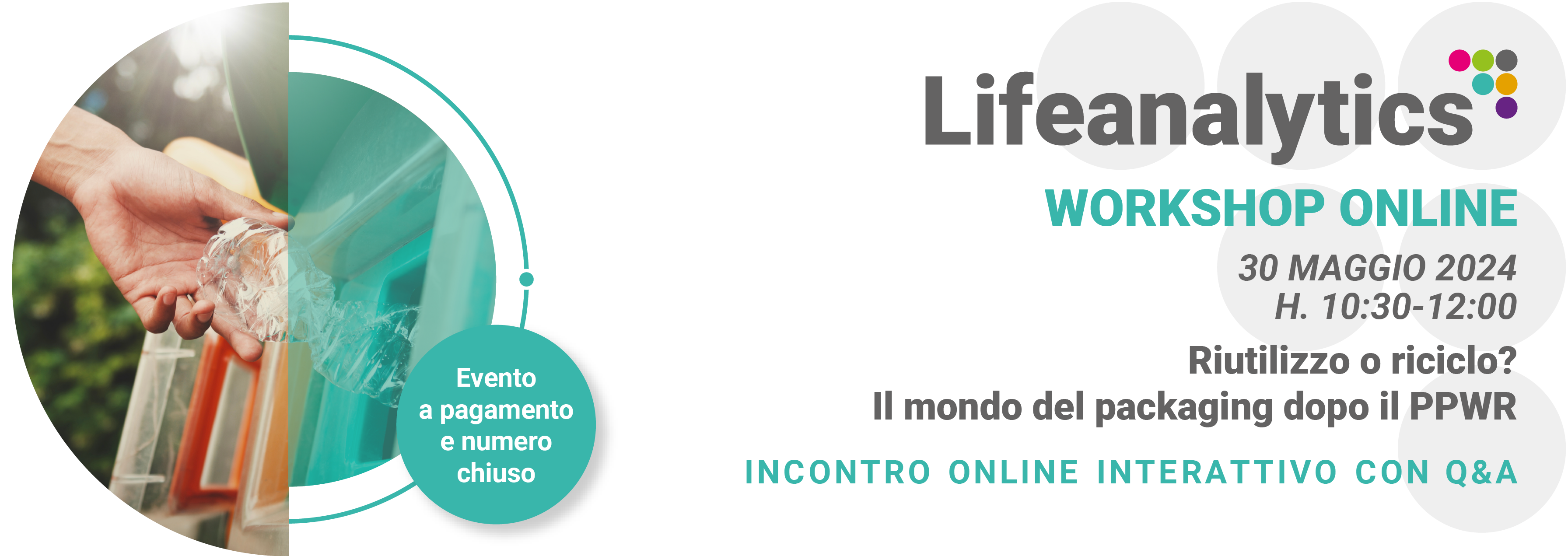 Illustrazione che promuove il workshop online Product Safety di Lifeanalytics del 30 Maggio